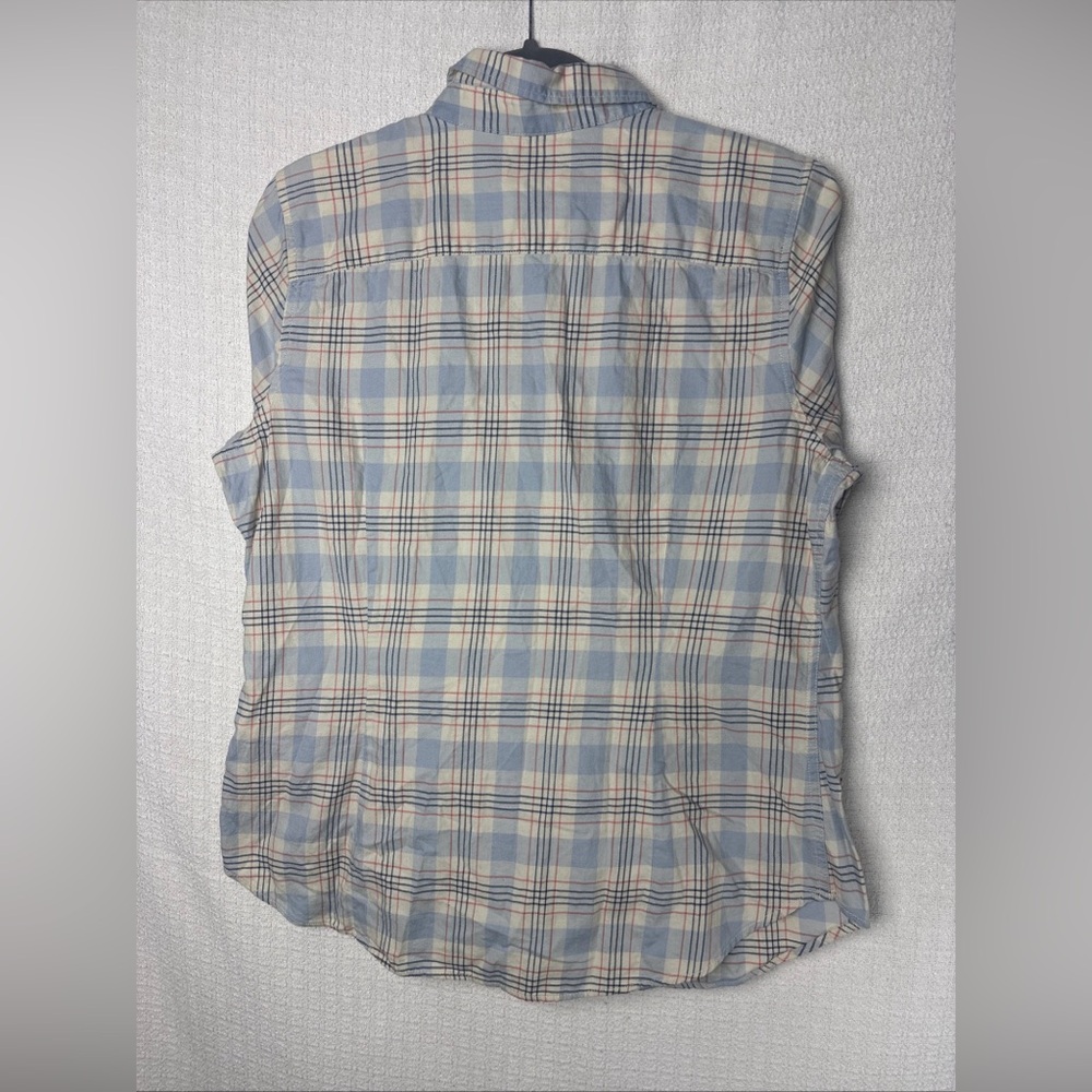 Levi's Blue and Cream Checkered Shirt - Picture 6 of 10
